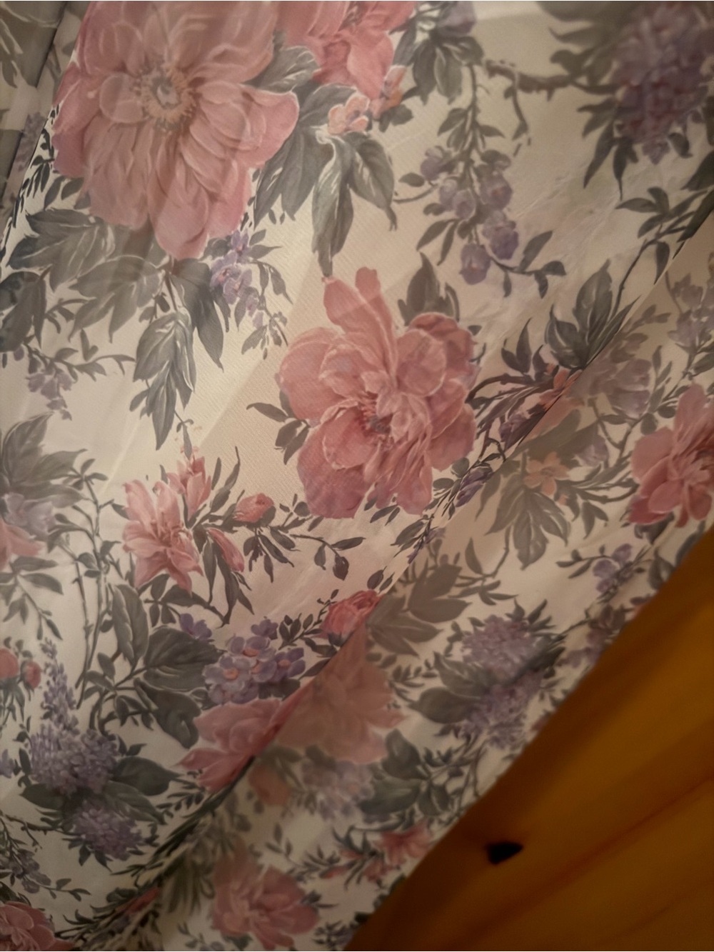 Vintage 90s Scott McClintock Floral Fairycore Halter Maxi Dress Lace, S - Picture 7 of 15